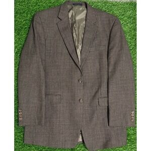 Lauren‎ Ralph Lauren Mens Lambs  Wool Blazer Brown 2 Button Size 44L